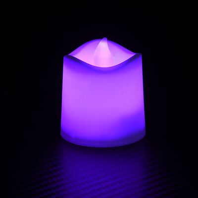 vidaXL Електрически LED свещи без пламък, 12 бр, многоцветни