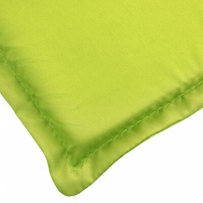 vidaXL Възглавница за стол шезлонг ярко зелена (75+105)x50x3 см