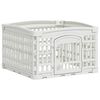vidaXL Игрална оградка за кучета с 4 панели 60 x 60 x 38 cm Пластмаса