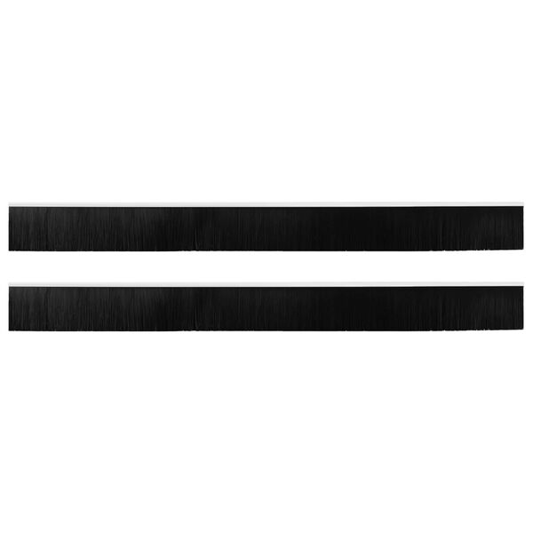 vidaXL Самозалепващи се четки за уплътняване на врати 2 pcs Бяло