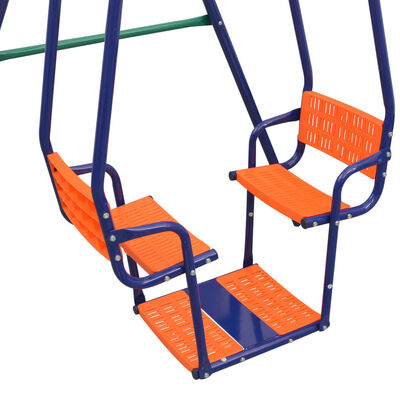 vidaXL Комплект люлка с 5 оранжеви седалки