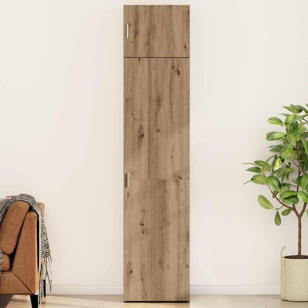 vidaXL Служебен шкаф 3 pcs Дъб