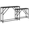 vidaXL Конзолна маса 2 бр. Черния дъб 100 x 28 x 75 см