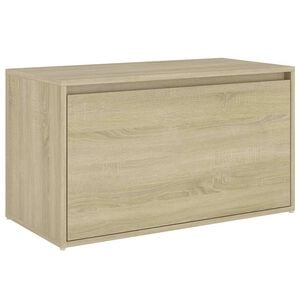 vidaXL Пейка за коридор, 80x40x45 см, дъб сонома, инженерно дърво