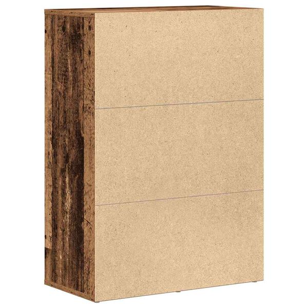 vidaXL Служебен шкаф Старо дърво 60 x 31 x 84 см Инженерно дърво