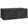 vidaXL Стенно монтиран ТВ шкаф Черно 78,5 x 41 x 30 см