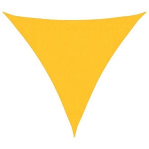 vidaXL Платно-сенник, 160 г/м&sup2;, жълто, 3,6x3,6x3,6 м, HDPE