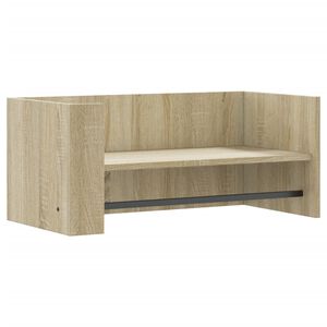 vidaXL Стенен рафт, дъб сонома, 70,5x35x30,5 см, инженерно дърво