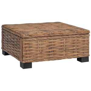 vidaXL Масичка за кафе GENDT Натурален ратан Натурално 67 x 60 x 30 см