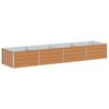 vidaXL Градинска повдигната леха Светло кафяво 320 x 80 x 45 cm