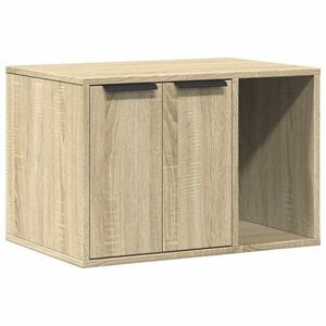 vidaXL Заграждение за котешка тоалетна 60x40x40 см инженерно дърво