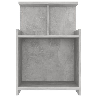 vidaXL Нощно шкафче, бетонно сиво, 40x35x60 см, ПДЧ