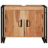 vidaXL Шкаф за мивка Кафяво 71 x 33 x 58 см Солидно акациево дърво