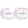vidaXL Комплект дивани за открито 7 pcs Естествен