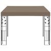 vidaXL Шатра за стенен монтаж, 3x3x2,5 м, таупе