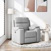 vidaXL Recliner Chair Cloud Grey Fabric