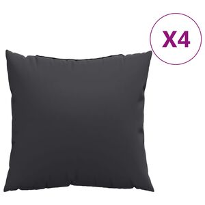 vidaXL Възглавници за диван 4 бр черен 40x40 см текстил
