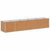 vidaXL Градинска повдигната леха Светло кафяво 400 x 80 x 77 cm