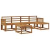 vidaXL Комплект дивани за открито 6 pcs Натурално