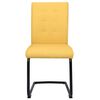 vidaXL Конзолни трапезни столове, 2 бр, горчица, текстил