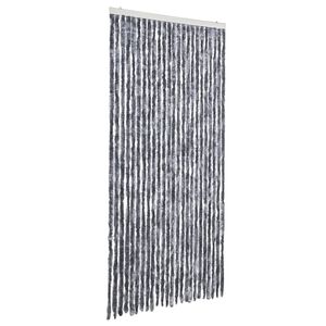 vidaXL Завеса против насекоми, сребриста, 100x220 см, шенил