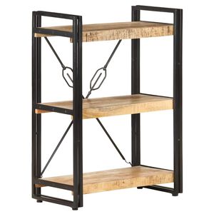 vidaXL Библиотека с 3 рафта, 60x30x80 см, манго масив