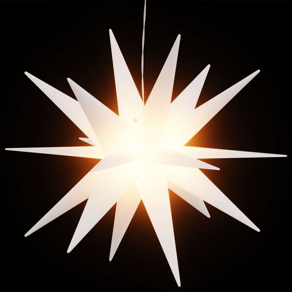 vidaXL Коледна лампа с LED, сгъваема, бяла, 43 см