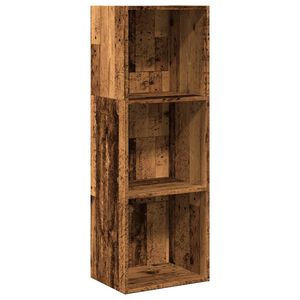 vidaXL Библиотека, старо дърво, 40x30x114 см, инженерно дърво