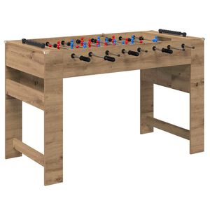 vidaXL Маса за фуутбол Артизан Дъб 125 x 60,5 x 80 см