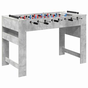 vidaXL Маса за фуутбол Бетонно Сиво 125 x 60,5 x 80 см