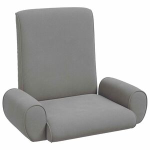 vidaXL Подово кресло Тъмен сив 68 x 51 x 56 см Гранчест велур