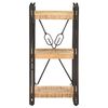 vidaXL Библиотека с 3 рафта, 40x30x80 см, манго масив