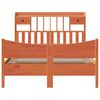 vidaXL Рамка за легло без матрак, восъчнокафяв, 160x200 см, бор масив