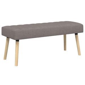vidaXL Пейка с канали Таупе 110 x 40 x 46 cm Текстил