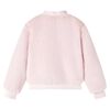 Детско яке от изкуствен косъм, бледорозово, 92