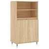 vidaXL Висок шкаф, сонома дъб, 60x36x110 см, инженерно дърво