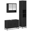vidaXL Комплект мебели за баня 3 бр. Черния дъб 35 x 37,5 x 188,5 см