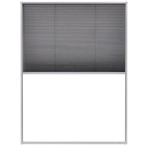 vidaXL Алуминиев плисе комарник за прозорци, 60x80 см