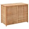 vidaXL Кош за пране 39x39x65 см масивно орехово дърво