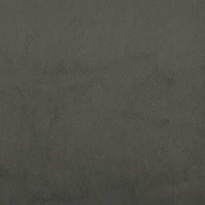 vidaXL Табуретка, тъмносива, 60x60x36 см, кадифе