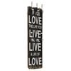 vidaXL Закачалка за дрехи с 6 куки, 120х40 см, ""LOVE LE"
