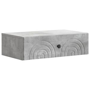 vidaXL Стенен страничен масичка 59 x 34,5 x 17 см Инженерна дървесина