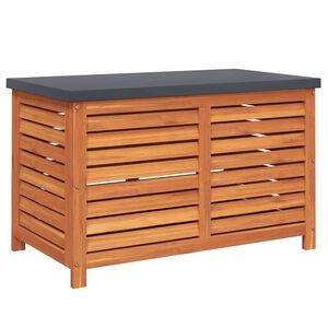 vidaXL Градинска кутия за съхранение 90x48x55 см евкалипт масив