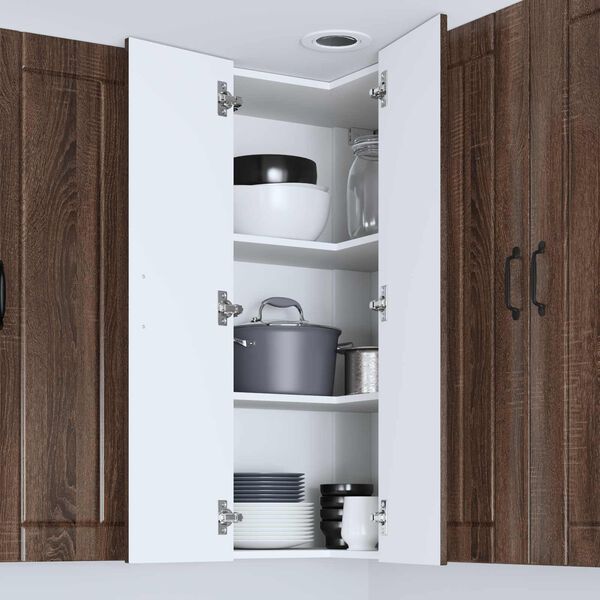 vidaXL Кухненски шкаф Кафяв дъб 57 x 57 x 100 см Инженерно дърво