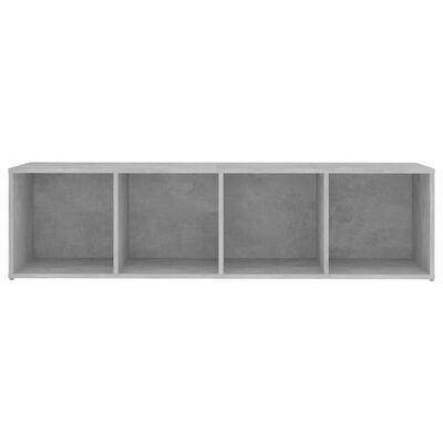 vidaXL ТВ шкаф, бетонно сиво, 142,5x35x36,5 см, ПДЧ