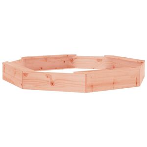 vidaXL Пясъчник със седалки, осмоъгълен, масивна дугласка дървесина