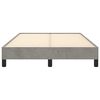 vidaXL Рамка за легло без матрак, светлосива, 120x200 см, кадифе
