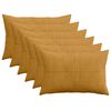 vidaXL Калъфка за възглавница 6 pcs ALMELO Жълто 50 x 80 cm кордурой