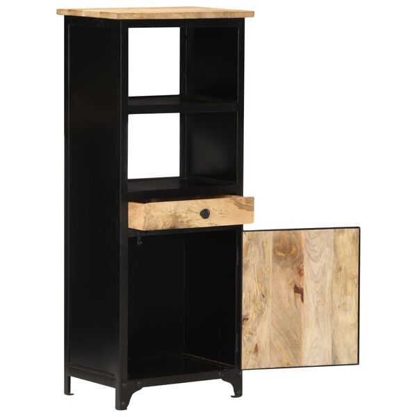 vidaXL Висок шкаф, 45x32x110 см, мангово дърво масив