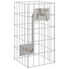 vidaXL Габионен кран Сребрист 26 x 25 x 50 см Неръждаема стомана